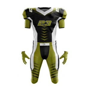 New Best Adult American Football Uniform Wholesale Customized Breathable Plus Size Short Sleeve Uniforms <b>Set</b> - Product Image 1