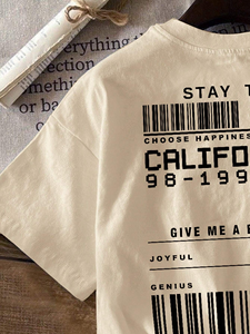 Venta al por mayor de moda 50% Algodón 50% poliéster impresión camiseta para mujeres camisetas transpirables para mujeres Camisetas cuello redondo - Product Image 6