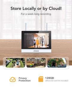 أنيك 4CH 5MP شاشة لمس LCD 7 بوصة مراقب واي فاي NVR مع قطعتين 3MP كاميرا واي فاي نظام أمان لاسلكي اكتشاف شكل الإنسان - Product Image 5