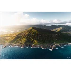 Impression sur toile Fida Hawaii Crater Hill et Ocean Coast - Product Image 6