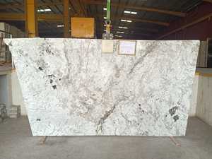 แผ่นหินแกรนิตสีขาว monalisa ทันสมัยเคลือบพื้นผิวด้วยทรายขัดเงา - Product Image 5