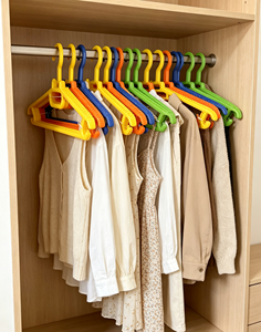 Multicolor Non Slip <b>Kids</b> Plastic Clothes Hangers Toddler <b>Coat</b> Hangers Baby Garment Hangers Space Saving Storage pack-20 - Product Image 4