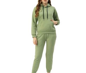 ชุดวอร์มผู้หญิงแบบหนา ระบายอากาศได้ดี มีฮู้ด พิมพ์ลาย ขนาดใหญ่พิเศษ สำหรับฤดูหนาว แบบกลับด้านได้ กันลม รับสกรีนโลโก้ตามสั่ง ขายส่ง - Product Image 1