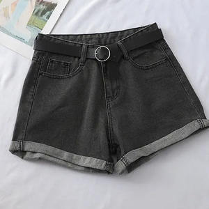 Pantalones cortos de mezclilla con cremallera de verano para mujer al por mayor, pantalones cortos calientes de verano, pantalones vaqueros ajustados a la moda, pantalones cortos informales 2025 para mujer - Product Image 2