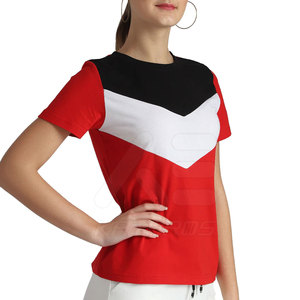 Service OEM, meilleur prix, t-shirts pour femmes, séchage rapide, respirant, coton et élasthanne, sur mesure, en gros, toutes saisons - Product Image 4