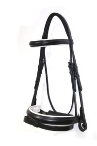 BRIDE DE CHEVAL EN CUIR À LA MODE DE LUXE ÉQUESTRE AVEC CUIR PATIENT SUR LA BANDE DE NEZ BANDE DE BROW ET BANDE DE NEZ ANATOMIQUE ET COURONNE - Product Image 5