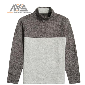 เสื้อสวมหัวขนแกะซิปสี่ส่วนสำหรับผู้ชายและผู้หญิงเสื้อสเวตเตอร์ใส่สบายใช้ได้ทุกฤดู - Product Image 5