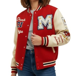 Chaqueta Universitaria de Béisbol Más Vendida, Fabricante de Ropa Urbana Personalizada, Chaquetas Universitarias de Lana Chenilla con Parche Bordado con Letras - Product Image 1