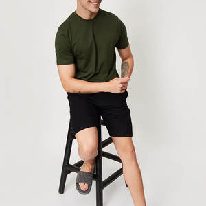 Camiseta de manga corta de alta calidad para hombre Camiseta ligera Camiseta de color liso Ropa informal Camisas para adultos - Product Image 4