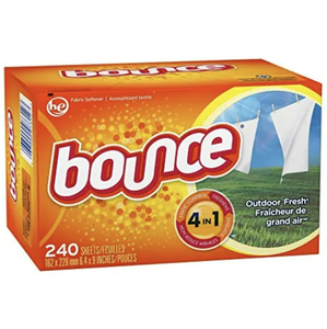 Feuilles assouplissantes pour linge Bounce Dryer Sheets, parfum Outdoor Fresh, 240 unités, avec contrôle antistatique et anti-plis, en promotion - Product Image 4