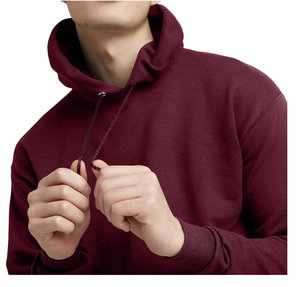 Pull à capuche en coton tricoté, vêtements de travail épais, sweats à capuche décontractés avec logo unisexe pour hommes, vente en gros - Product Image 2