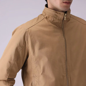 แจ็กเก็ตผ้าฝ้ายสำหรับผู้ชายเสื้อแจ็คเก็ตลำลองมีกระดุมพิมพ์โลโก้ - Product Image 3