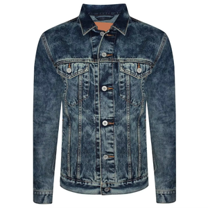 Chaquetas Vaqueras Transpirables para Hombre, Talla Grande, Otoño, 100% Algodón, Estilo Vintage Informal, Resistentes al Viento, Diseño de Logotipo Personalizado, Servicio OEM - Product Image 5