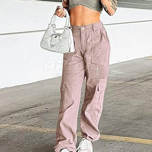 Pantalón cargo ligero y transpirable Estilo atemporal Pantalón cargo multibolsillo para mujer para uso diario - Product Image 5