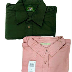 Chemise à manches longues pour homme 100% coton, décontractée, formelle, motif uni, respirante, durable, été, col rabattu, bouton unique - Product Image 4