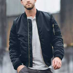 Chaqueta Bomber de Satén de Seda de Alta Calidad al por Mayor para Hombre, Chaqueta Bomber Acolchada de Satén en Nueva Moda y Estilo - Product Image 2