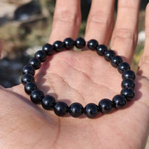 Natural Lapis Lazuli 925 <b>Silver</b> Adjustable Luxury Handmade <b>Beaded</b> <b>Bracelet</b> 8mm Smooth Minimalist Gemstone Gift for Women - Product Image 2