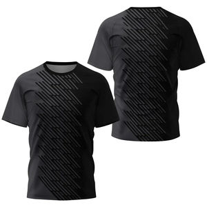Motifs géométriques simples sport course en plein air 3D imprimé t-shirts lâche respirant Fitness maillot de Football américain - Product Image 3
