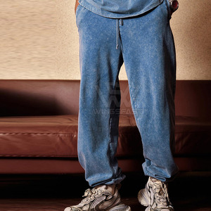 2025 nouveau Style coton lavage à l'acide pantalon respirant Style décontracté prix raisonnable hommes lavage à l'acide pantalon - Product Image 2