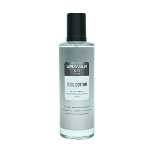 Braven Elite Cool Cotton Eau de Parfum pour Homme 100ml – Parfum Naturel Longue Durée, Notes de Fond Fraîches (Ananas, Notes Épicées Décontractées) - Product Image 1