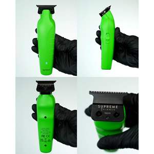 Tondeuse à cheveux sans fil DLC T Blade pour hommes, autonomie de 210 minutes, tondeuse à barbe, lame en acier inoxydable vert acide, batterie - Product Image 4