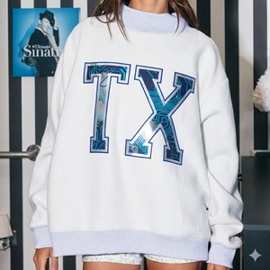 Sweatshirts personnalisés de haute qualité en molleton lourd de grande taille à col montant pour l'hiver et l'automne avec épaules tombantes pour femmes - Product Image 4