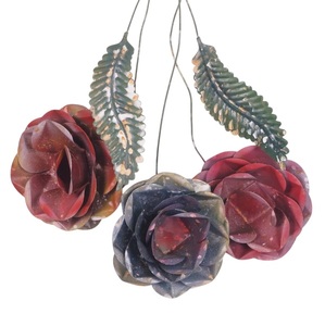 Ornements de Noël suspendus en tôle de fer artificielle ignifuge pour la décoration de la maison de vacances, boules de Noël festives, forme personnalisée - Product Image 3