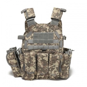 Gilet tactique de sécurité personnalisé TACHTICAL STANDARD en mesh Cardura noir, système Molle, fermeture éclair, ajustement confortable, sangle d'épaule - Product Image 6