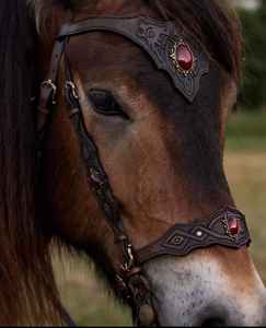 Caballete de cabeza de brida occidental de cuero ecuestre más vendido para carreras de caballos a precio mayorista - Product Image 1