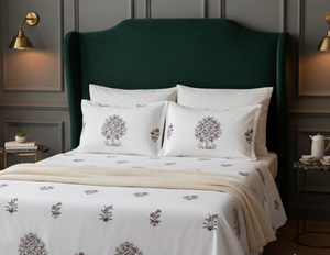 Sábana de Cama King Size de Primera Calidad 100% Algodón 93x108 Hecha de Tela Suave y Duradera No Tejida Resistente a las Arrugas y al Encogimiento - Product Image 1