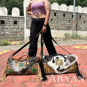 <b>Overnight</b> Duffle <b>Bag</b> Top Selling New Style Outdoor Travel Duffel <b>Bag</b> <b>Leather</b> Material Carry on for Convenient Travel - Product Image 1