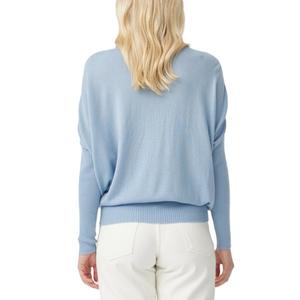 Suéteres de punto de playa informales sueltos de manga larga con cuello redondo y logotipo personalizado para mujer - Product Image 2