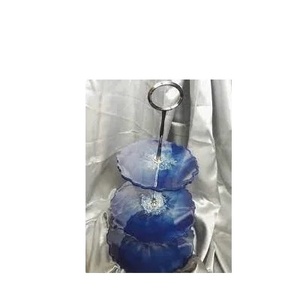 Plaque en bois de haute qualité et poignée en métal support à gâteau nouveau design support à gâteau en bois d'acacia naturel à 3 niveaux - Product Image 5