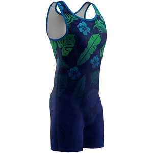 New Arrival Trexo Sports TS-WS-MF-038 Sublimation Spandex Wrestling <b>Singlet</b> <b>Mens</b> Cool Dry Breathable Customized Athletic - Product Image 1