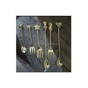 Juego de cubiertos decorativos para Bodas de nuevo diseño, juego de cubiertos con acabado plateado de acero inoxidable, hecho a mano, personalizado - Product Image 5