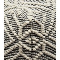 Repose-pieds rond tissé en crochet de style moderne avec console incrustée d'os, plusieurs couleurs pour une utilisation décorative