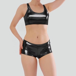 High Quality Metallic Luster 2 Piece Bikini Set Ruffle Push Quick Dry <b>V</b>-<b>String</b> One-Shoulder Swimwear Cutout Cheeky Plus Size - Product Image 1