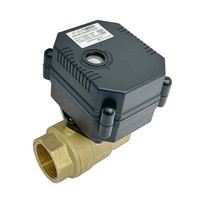 Usine solide qualité DN8 15 20 25 32 laiton pvc plastique acier inoxydable ss304 normalement ouvert fermé électrique motorisé vanne à boisseau sphérique
