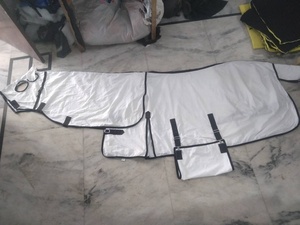 Tapis de cheval détachable en coton combiné confortable tapis de participation d'été fournitures équines fabriqué en gros pour le confort du cheval - Product Image 4