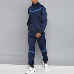 Mezcla de poliéster y LICRA personalizada, bloque de colores, bordado de chándal, conjuntos de Jogger cómodos y adecuados - Product Image 1