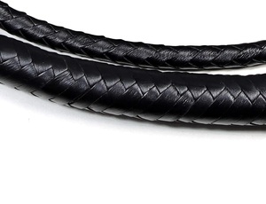 กระทิงแส้6ฟุต12 Plaits หนังวัวแท้หนังป้องกันตนเองแส้ดำขายส่งที่กำหนดเอง - Product Image 4