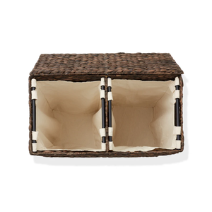 Cesto de Lavandería de Jacinto de Agua de 2 Secciones con Tapa y Bolsas Interiores Extraíbles de Vietnam, Precio al por Mayor - Product Image 4