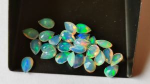 AAA Qualité Éthiopien Welo Feu Blanc Opale Cabochon Cut Gemstone 5x8mm En Forme De Poire Pierres Lâches Naturel Welo Feu Blanc Opale Lot - Product Image 3