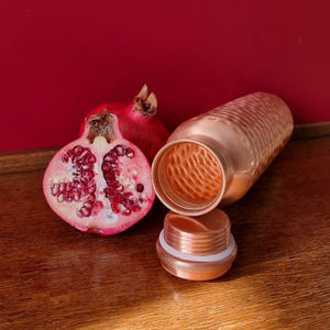 Botella de agua de cobre puro de 500ml de alta calidad, nueva apariencia, precio razonable exportado desde la India, vasos de plástico - Product Image 5