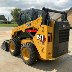 จัดส่งฟรีสำหรับรถตัก242D3 3ton 75hp ของหนอนผีเสื้อรถตักล้อหมุนได้รับการรับรองจาก EPA รถตักด้านหน้า - Product Image 6