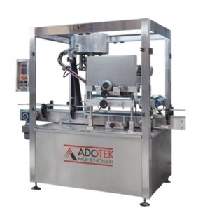 เครื่องปิดฝาขวดอัตโนมัติสำหรับขวด กระป๋อง พลาสติก ไม้ แก้ว หน้าจอสัมผัส ควบคุมด้วย PLC ผลิตในตุรกี วัสดุสแตนเลส SS304/SS316 ความเร็วสูง - Product Image 1