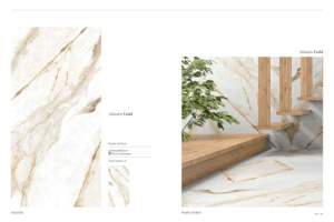 Carreaux de porcelaine de qualité supérieure fabriqués en Inde 1200x2400mm, aspect marbre moderne, grand format, pour une utilisation au mur et au sol dans les appartements, les chambres d'hôtel - Product Image 6