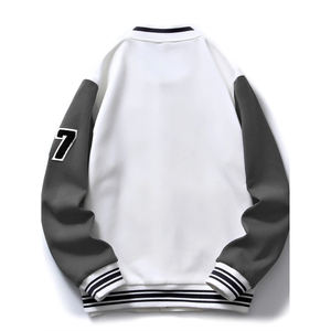 Varsity Vestes Impression personnalisée à manches longues Veste de baseball pour hommes Vestes Varsity Letterman vierges unies pour hommes - Product Image 2