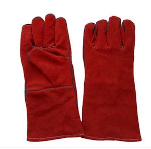 Protección laboral Guantes de cuero de vaca para trabajar Sublimación Guantes de soldadura al por mayor - Product Image 2