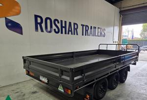 14x8ไตรเพลาแบนรถเทรลเลอร์สำหรับเรือและเรือบรรทุกสินค้า - Product Image 5
